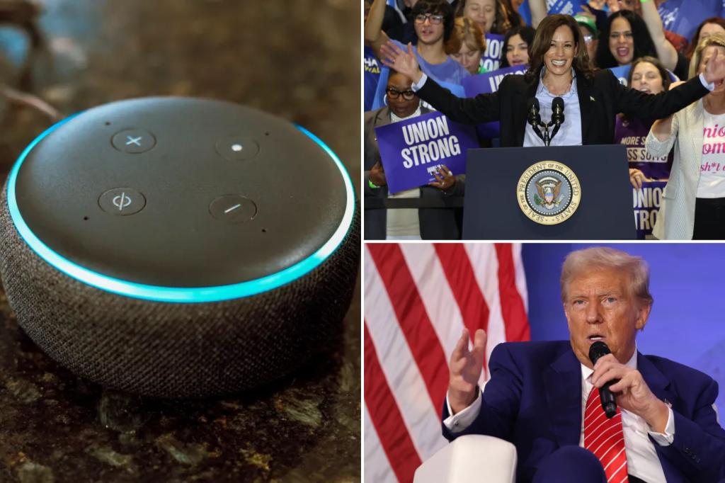 Trump campaign officials criticize Amazon after bug in Alexa devices results in pro-Harris bias