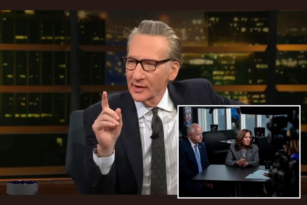 Bill Maher mocks flips from Harris, Walz in CNN interview: It just insults my intelligence