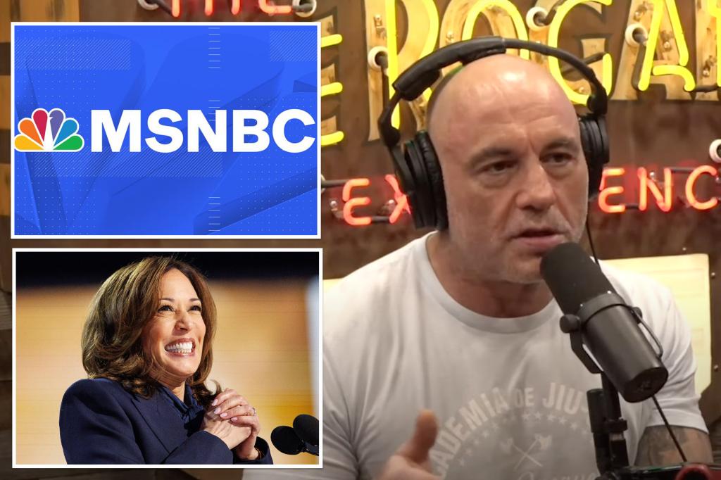 Joe Rogan slams MSNBC for 'misleading editing' comments that made it seem like he's endorsing Kamala Harris